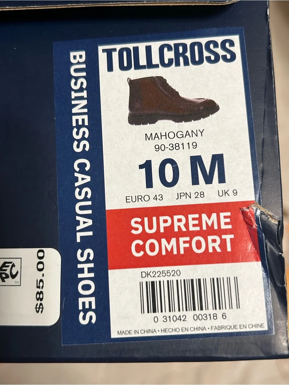 Dockers Men's Tollcross Business Casual Shoes-Ankle Boot Mahogany Size 10M New